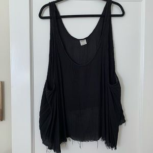 Flowy black Free People top